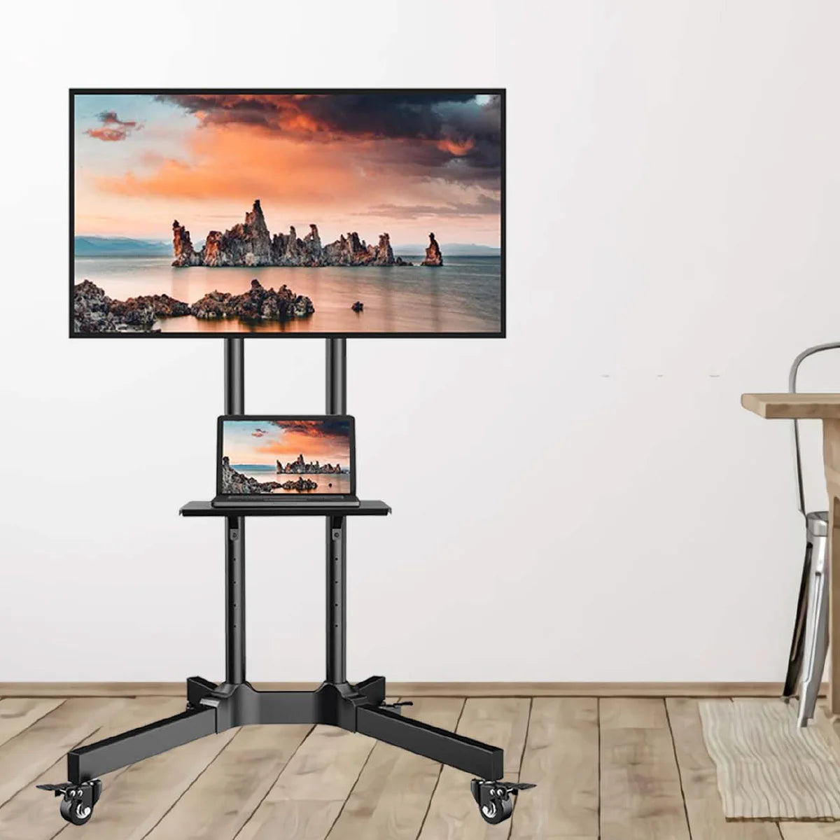Skill Tech DG-60B Compact TV Trolley Stand | Buy in Qatar Today Skill Tech DG-60B Compact TV Trolley Stand | Buy in Qatar Today